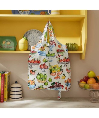 Sac à course pliable motif fruits d'été
