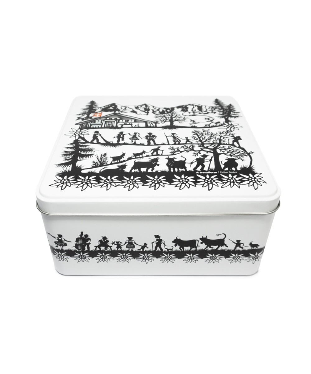 Boîte en métal swiss tradition grande