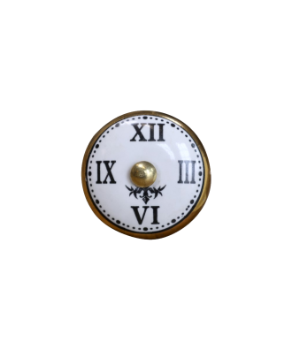 Bouton de tiroir design horloge