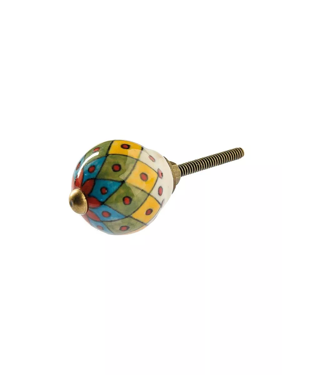 Bouton de tiroir losanges