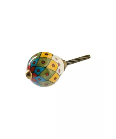 Bouton de tiroir losanges