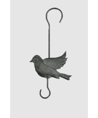Crochet oiseau gris