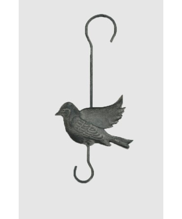 Crochet oiseau gris
