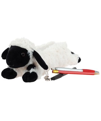 Trousse - Etui peluche mouton nez noir