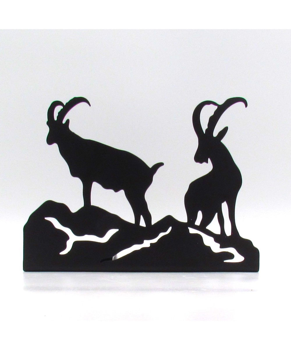 Frise en métal à poser, découpe bouquetin