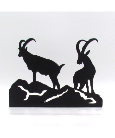 Frise en métal à poser, découpe bouquetin