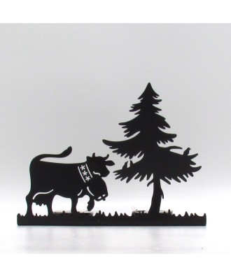 Frise en métal à poser, découpe vache