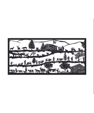 Frise inalpe ou montée à l'alpage