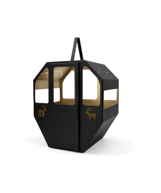 Lanterne télécabine maxi noire
