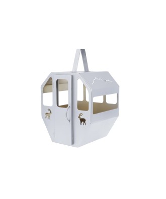 Lanterne télécabine mini silver