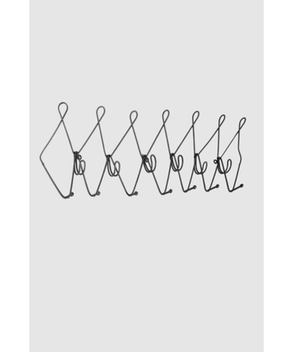 Patère en métal avec 13 crochets