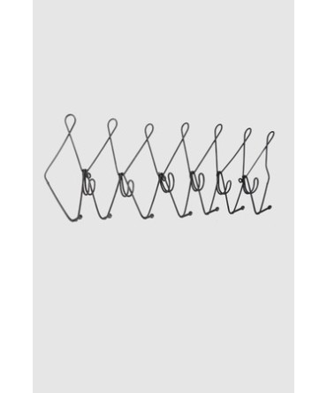 Patère en métal avec 13 crochets