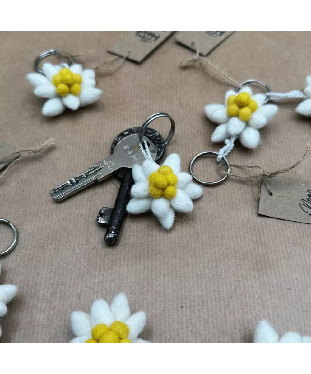 Porte clé edelweiss