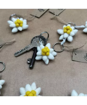 Porte clé edelweiss