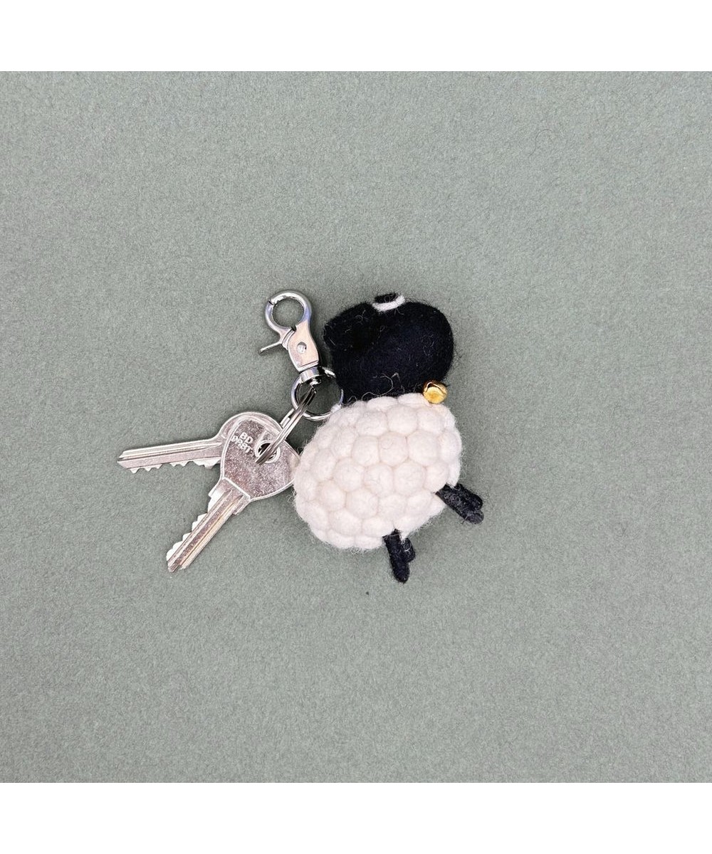 Porte clé mouton tête noir 