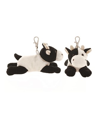 Porte clé peluche vache