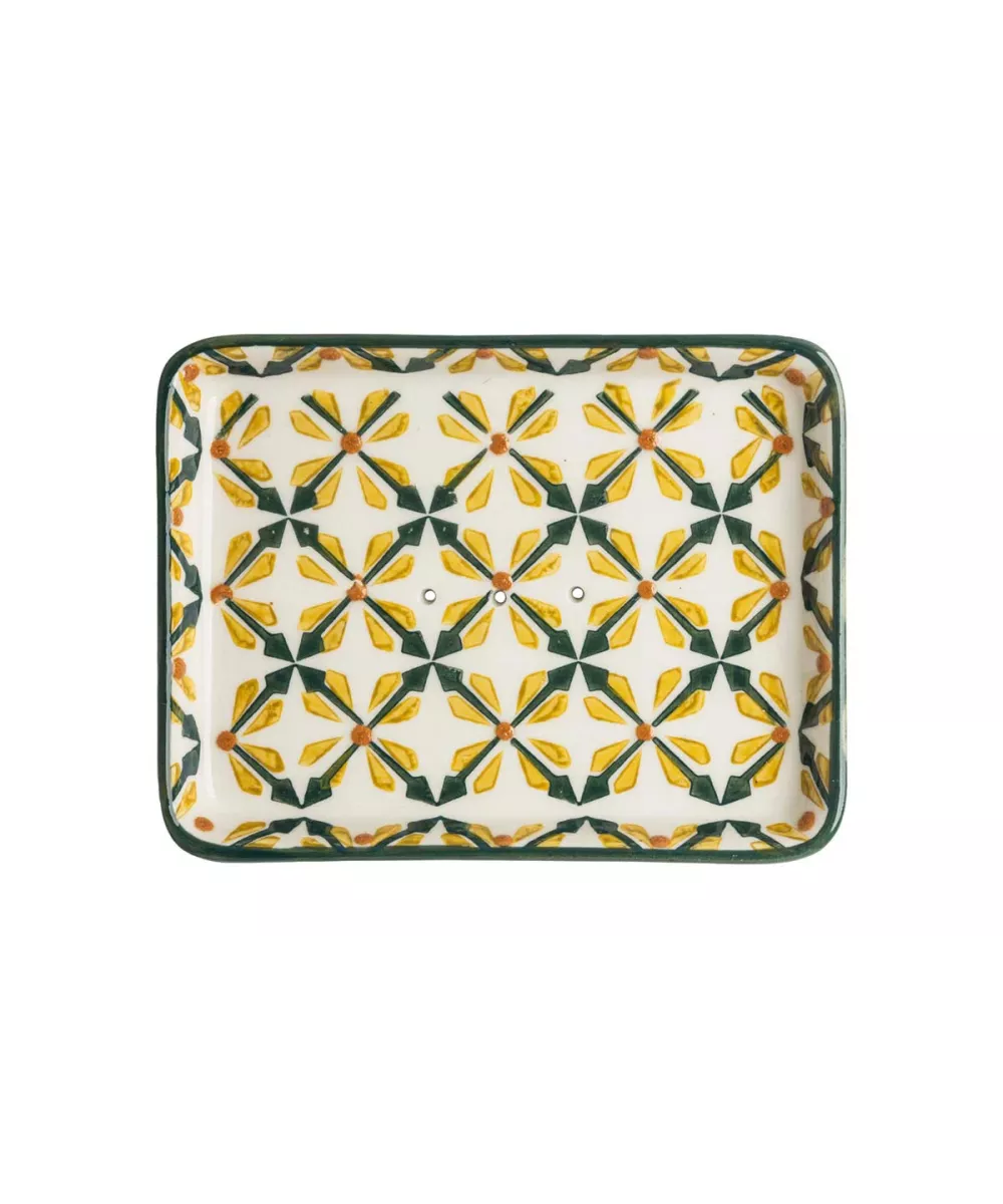 Porte savon retro vert