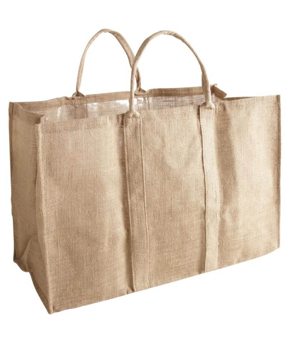 Sac  à bûches jute nature