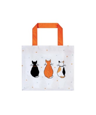 Sac à course en PVC motif chats