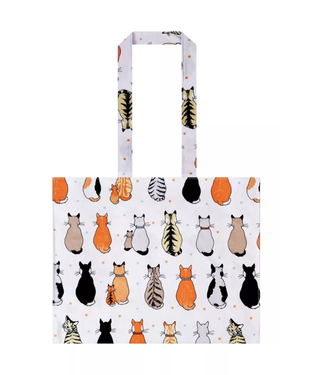 Sac à course en PVC motif chats