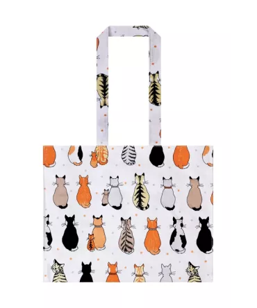 Sac à course en PVC motif chats