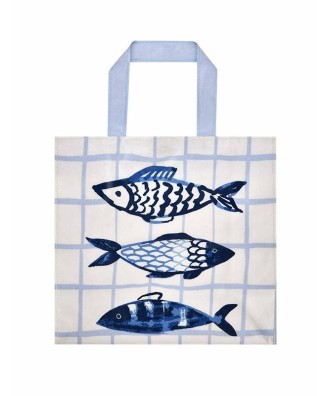 Sac à course en PVC motif poisson