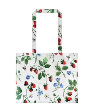 Sac à course en PVC motif fraises