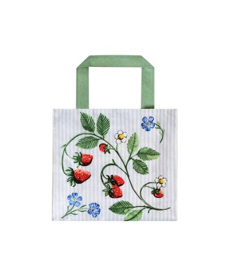 Sac à course en PVC motif fraise