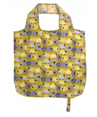 Sac à course pliable motif moutons