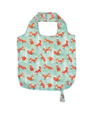 Sac à course pliable motif renards