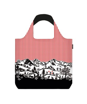 Sac à course pliable motif swiss tradition