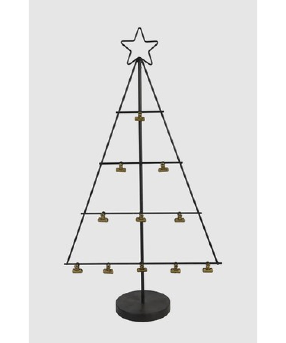 Sapin métallique avec pincettes