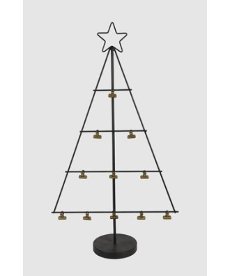 Sapin métallique avec pincettes