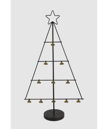 Sapin métallique avec pincettes