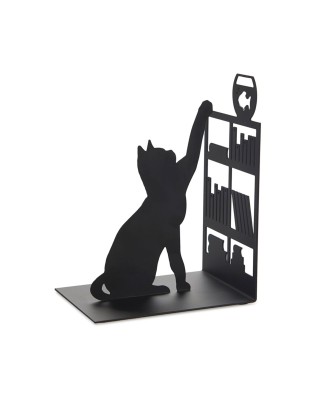 Serre-livres chat