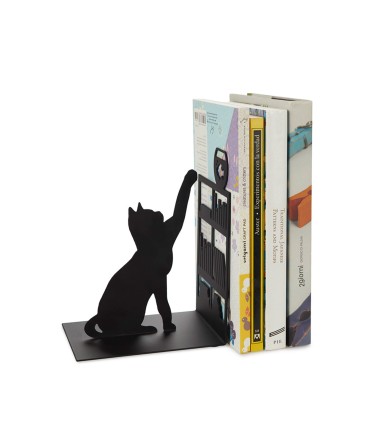 Serre-livres chat