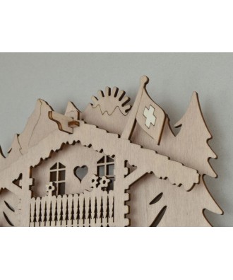 Swiss Koo KooClock bois naturel swiss made