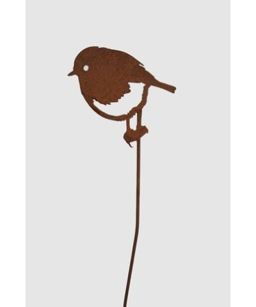 Tige métallique avec un oiseau