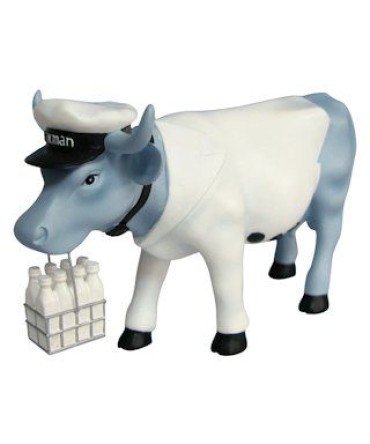 Vache Cow Parade Vaca Milkman by Madrid Pinto modèle small en polyrésine