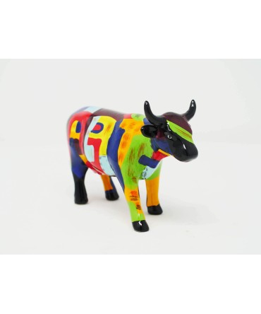 Vache Cow Parade Art of America by Cynthia Hudson modèle medium en céramique