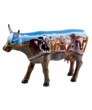 Vache Cow Parade The Tank modèle large en résine