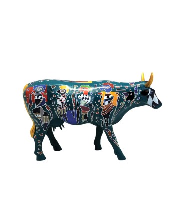 Vache Cow Parade Friends Henric Kihlstrom modèle large en résine