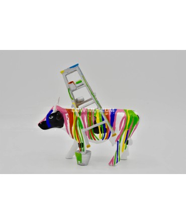 Vache Cow Parade Muu Travies by Leslie Zaide Zaidenweber modèle large en résine