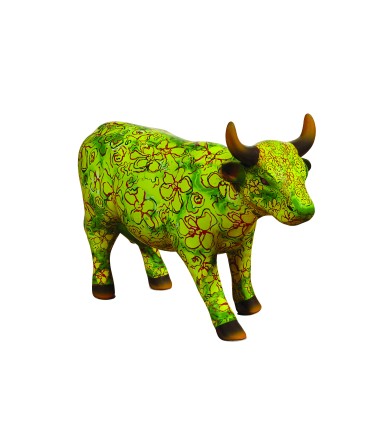 Vache Cow Parade Flora modèle medium en céramique