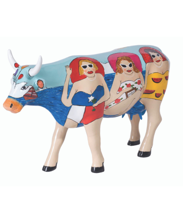 Vache Cow Parade Funseeker by Janice Joplin modèle large en résine