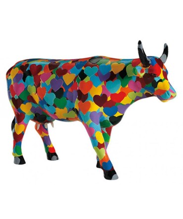 Vache Cow Parade Heartstanding  modèle large en résine