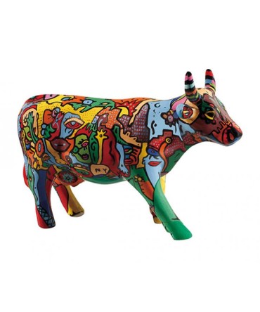 Vache Cow Parade Moo York Celebration modèle medium en céramique