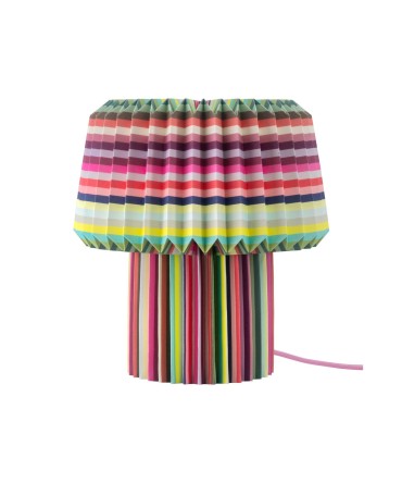 Lampe de table en papier plissé Anna Loops