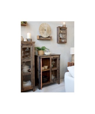Meuble - Buffet - Armoire - Commode avec placards et portes vitrées