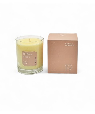 Bougie végétale parfumée cire soja cannelle orange swiss made